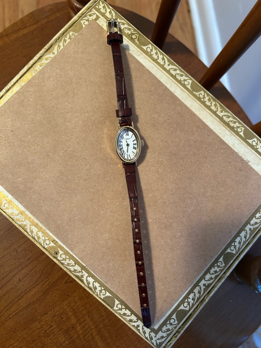 Timex Cavatina 19mm Brown & Gold - Picture 2 of 3